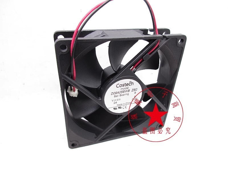Costech D09A05SWB ZS0 9025 DC24V 0.21A 9CM 2-Pin Cooling Fan