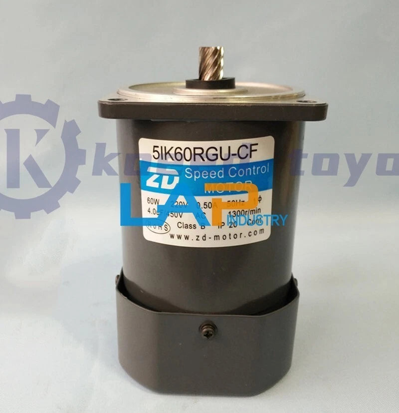 1PCS Speed Control MOTOR 5IK60RGU-CF 60W 220V 0.50A 1300r/min 50Hz～