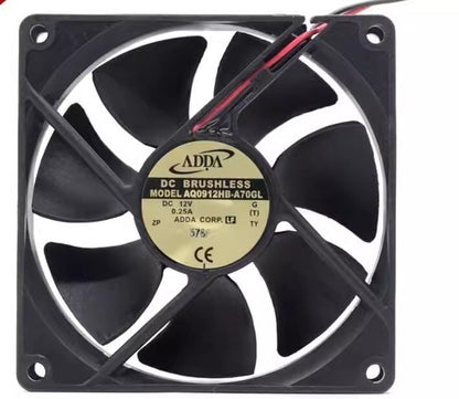 ADDA AQ0912HB-A70GL 9025 DC12V 0.25A 9CM 2-Wire Silent Cooling Fan
