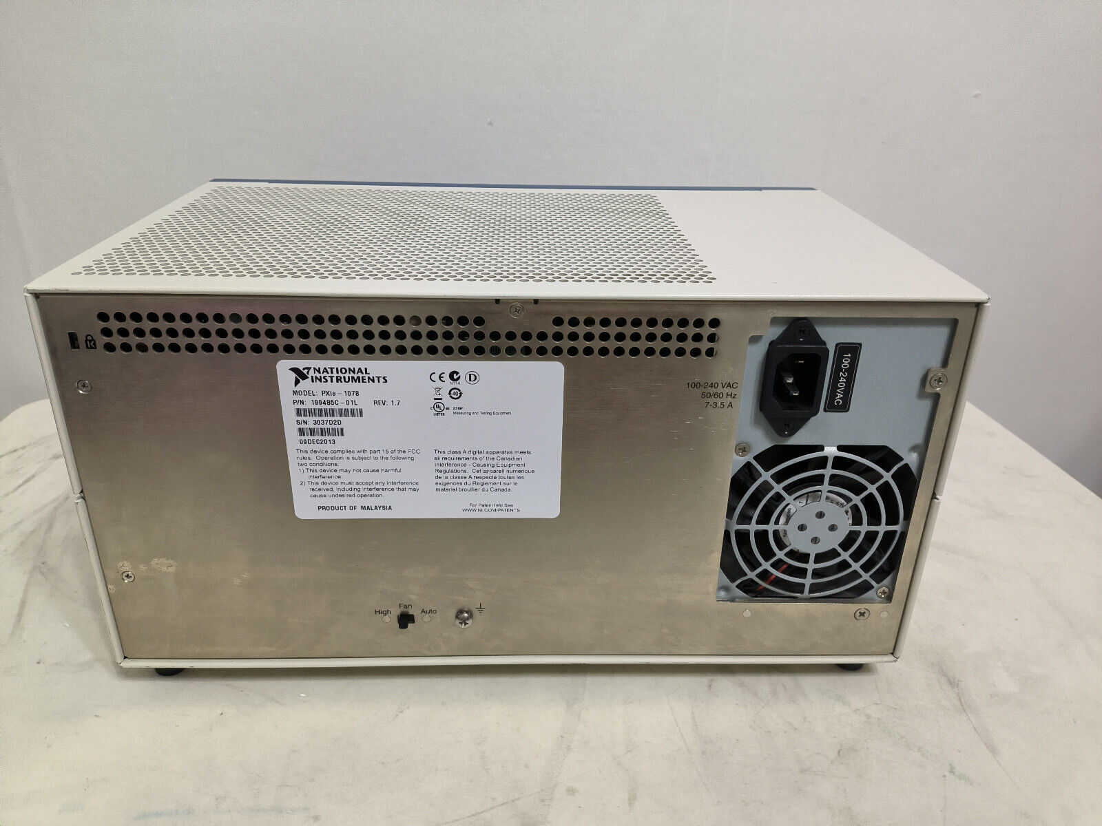 National Instruments PXIE-1078 PXI Chassis for 2025 - NATIONAL INSTRUMENTS