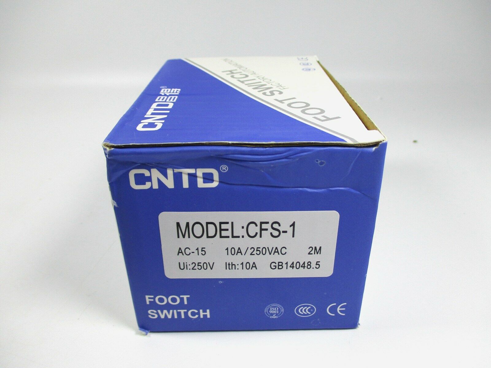 new 1PCS  For CNTD Foot switch CFS-1 10A /250VAC 2M AC-15 2M