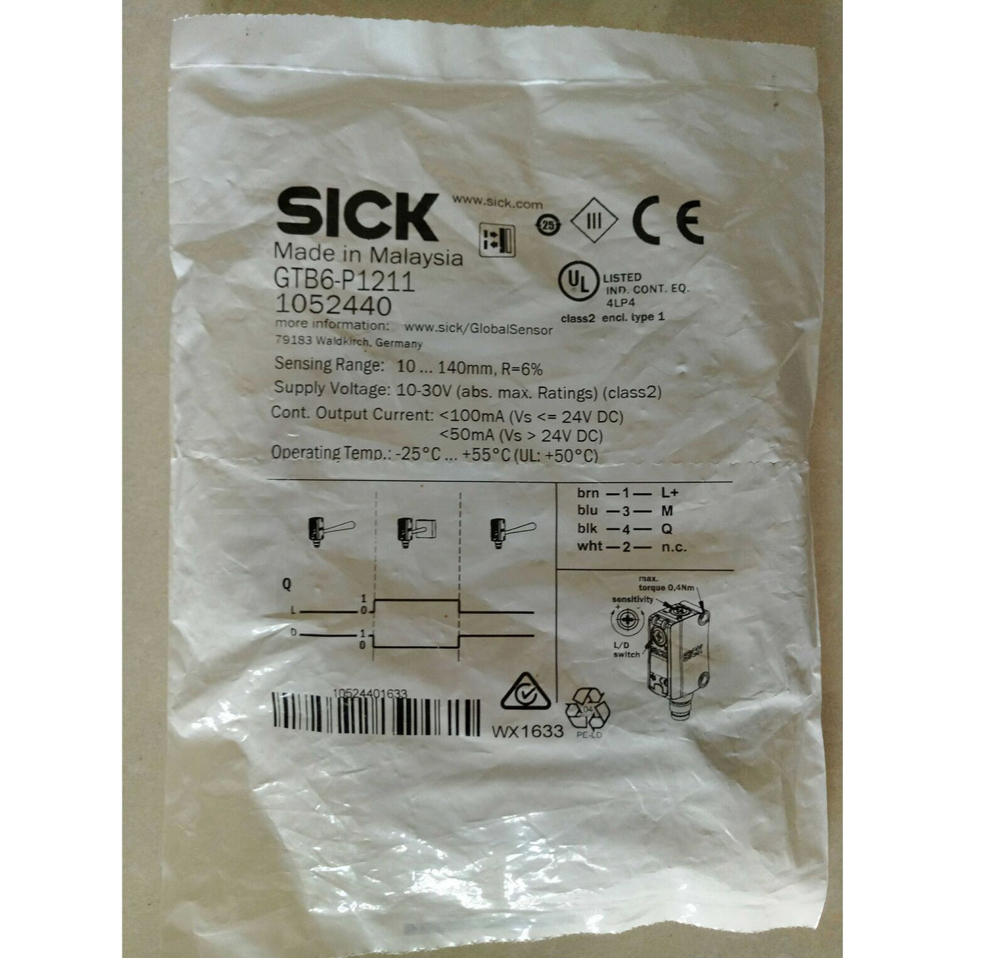 new 1PC SICK Photoelectric switch Sensor GTB6-P1211 Fast - SICK
