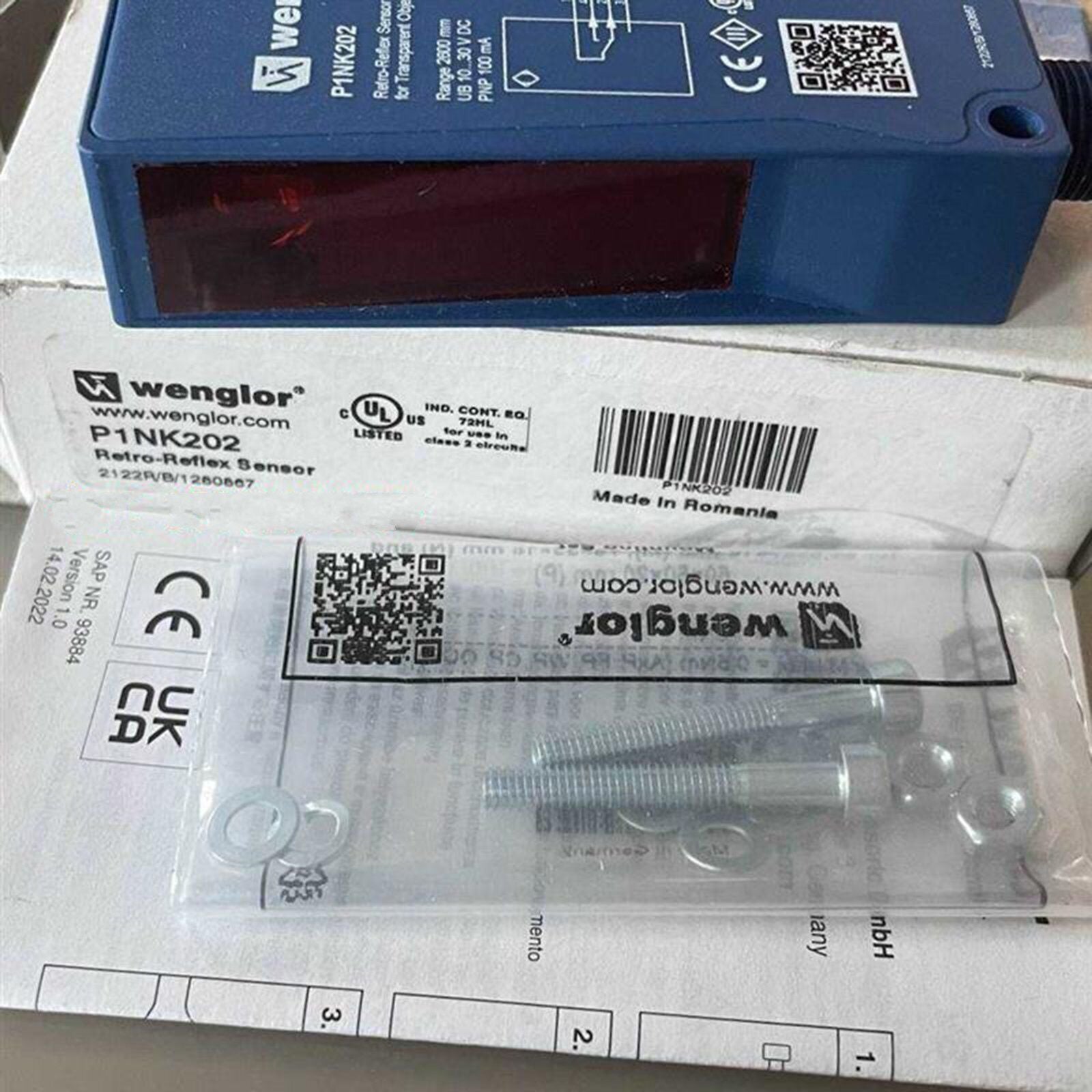 new 1PCS  Wenglor Photoelectric switch sensor P1NK202