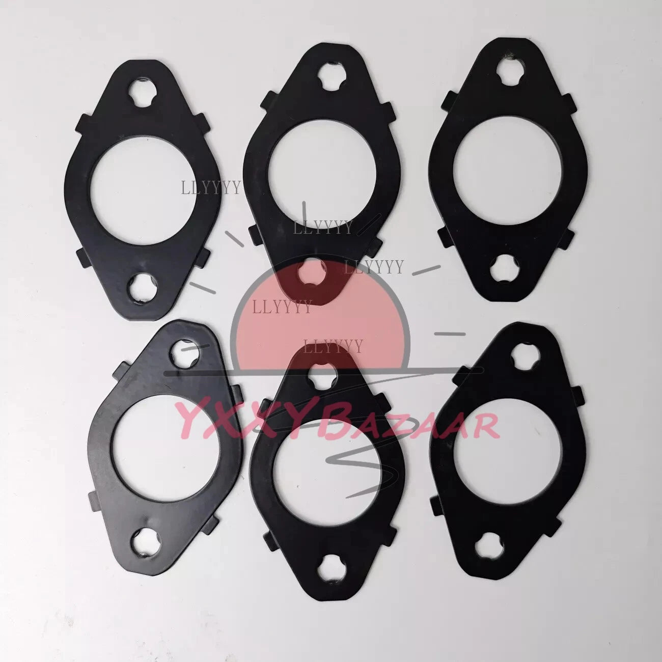 6x Diesel Exhaust Manifold Gasket Set FOR98-15 Dodge Cummins 5.9L 24V ISB Turbo