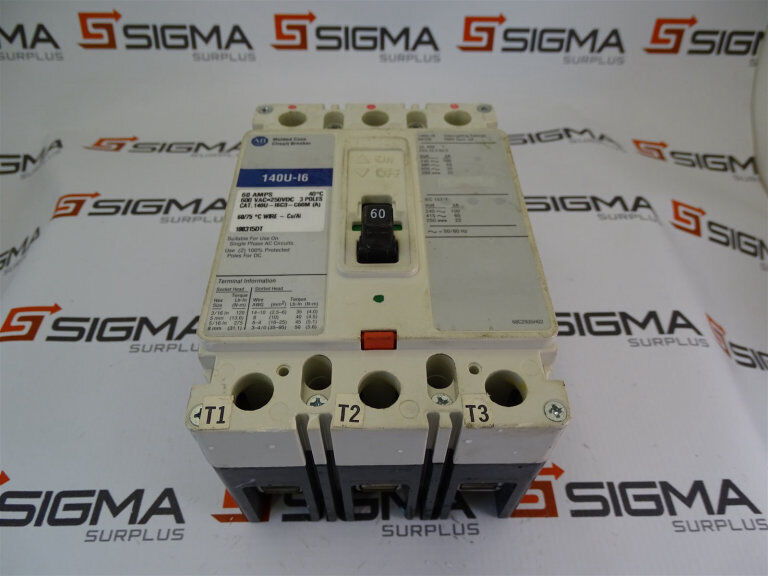 Allen Bradley 140U-I6C3-C60-M Circuit Breaker - ALLEN BRADLEY