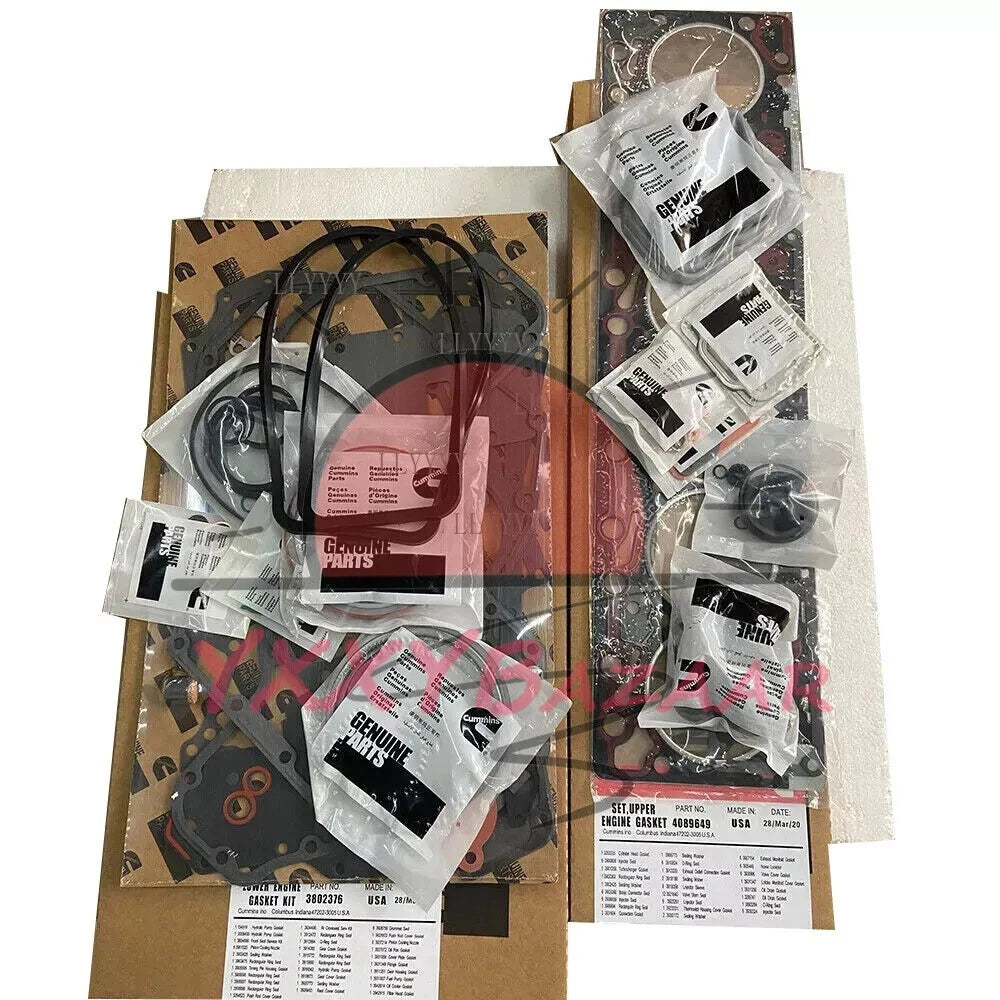 Upper+Lower Full Gasket Set Fits For 3802376 Cummins Dodge 5.9L 6BT 6B 6BTA 12V