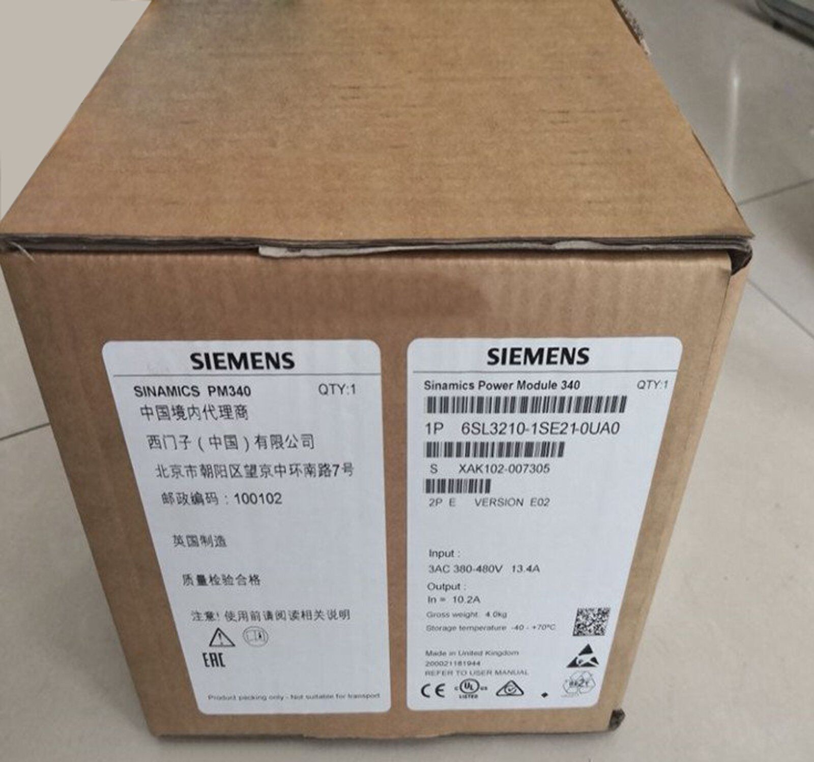 new 1PC  SIEMENS 6SL3210-1SE21-0UA0 6SL3 210-1SE21-0UA0 Fast Delivery