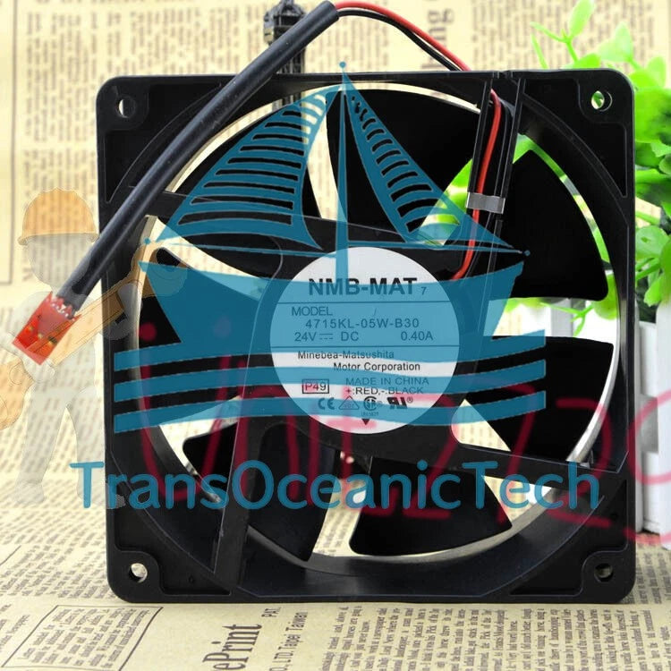 1PC 24V 0.4A 2pin CASE Cooling Fan 4715KL-05W-B30 120*120*38mm ~