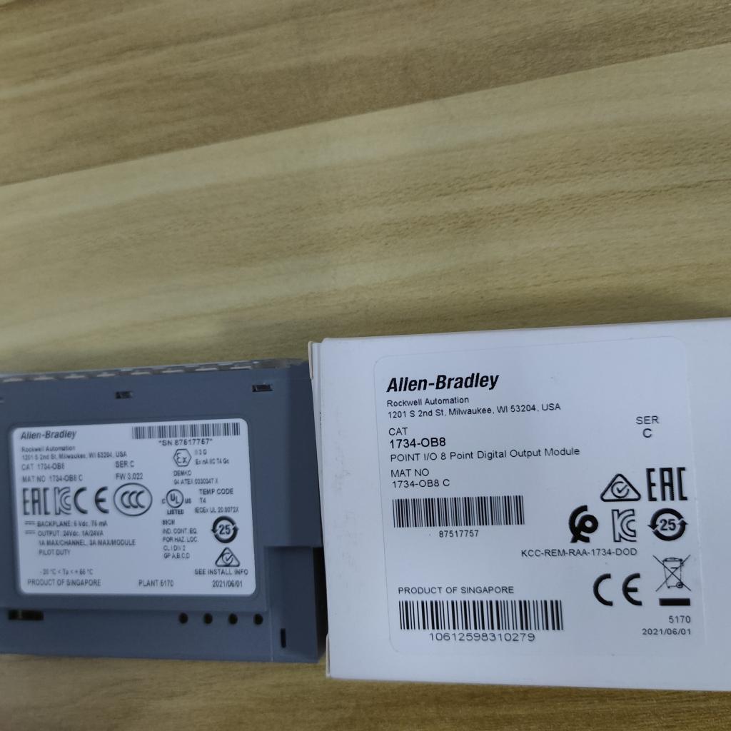 Factory Sealed AB 1734-OB8 SER C POINT 8 Point Digital Output Module - KOEED