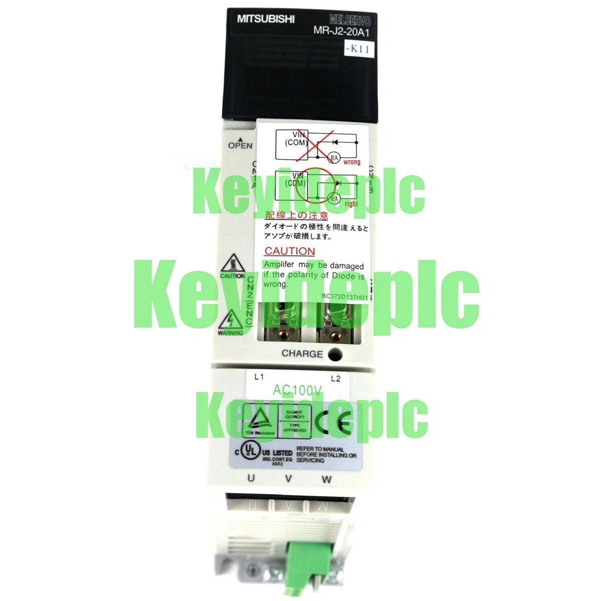 MITSUBISHI MR-J2-20A1-K11 AC Servo Drive #ke