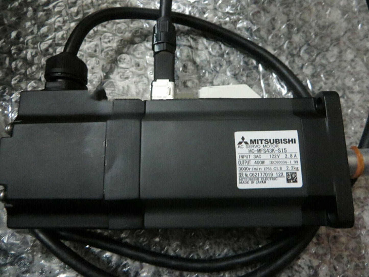 Used Mitsubishi servo motor HC-MFS43K-S15 tested good condition - MITSUBISHI