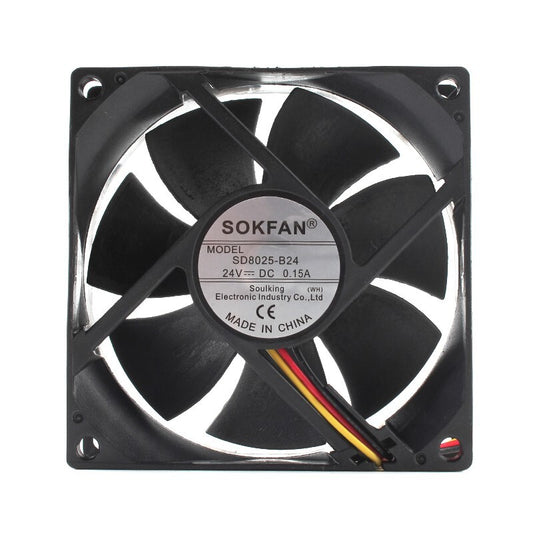 SOKFAN SD8025-B24 8025 24V 0.15A 8cm 3-wire inverter cooling fan