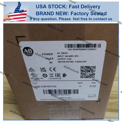 Allen-Bradley PowerFlex 40 Driveshaft Model 22B-D4P0N104 AC Motor Drive - ALLEN-BRADLEY
