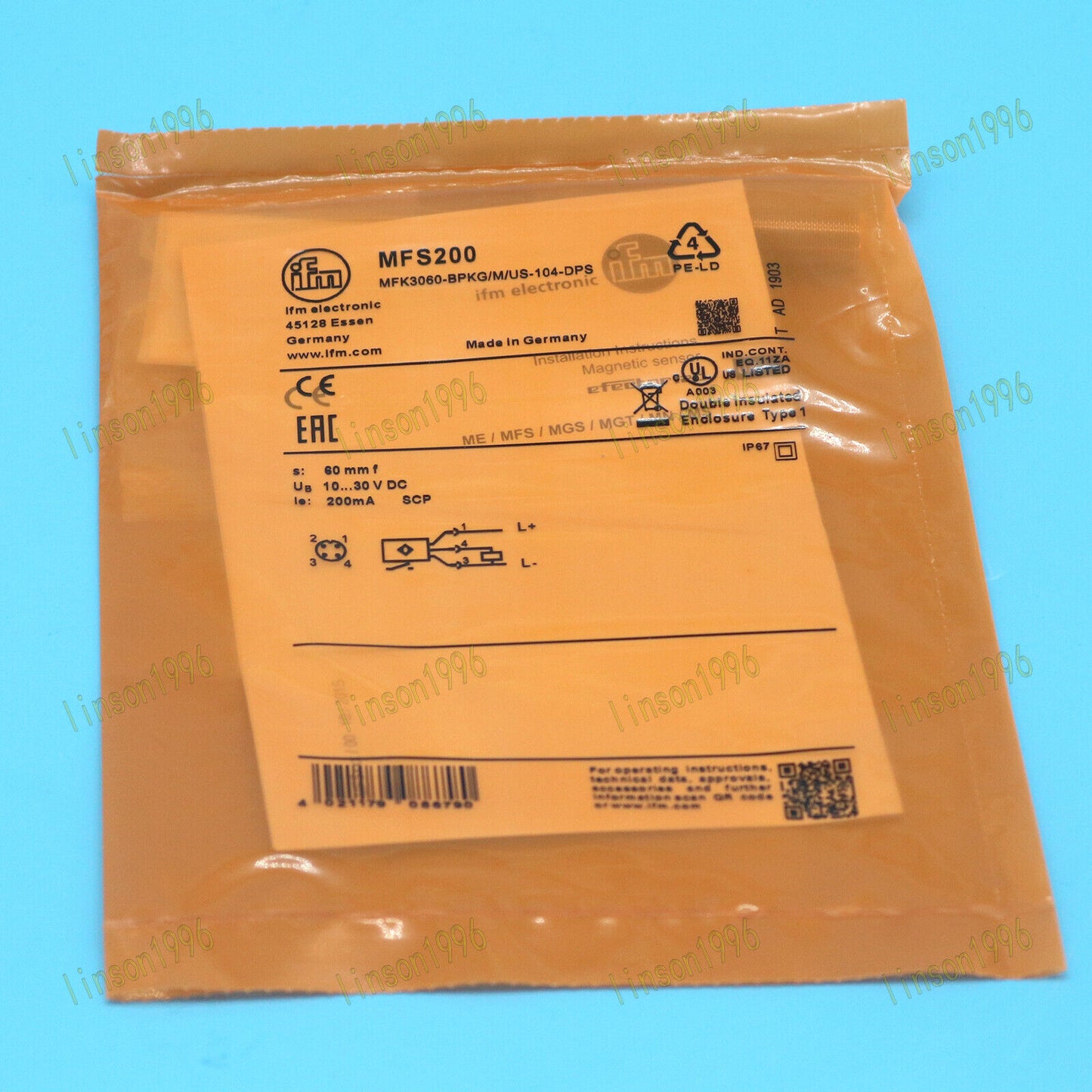 1PC IFM Proximity Switch Sensor MFS200 Fast Ship - IFM