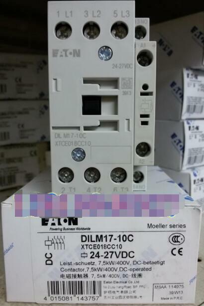 1PCS  Eaton Moeller DILM17-10C XTCE018CC10 Contactor 24-27VDC