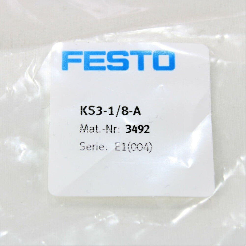 QTY:5 For FESTO KS3 Series G1/8 Male Quick Connect Plug KS3-1/8-A 3492