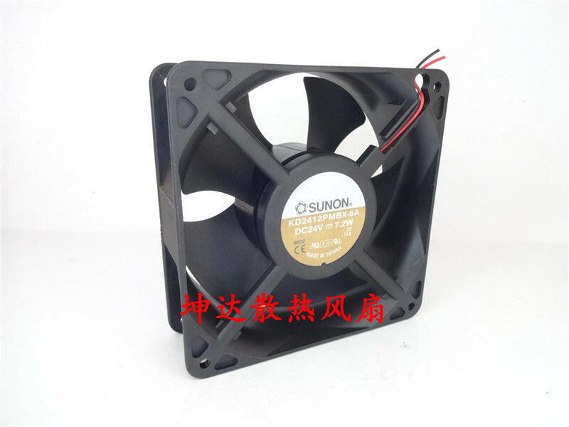 1pcs SUNON KD2412PMBX-6A 12038 24V 7.2W 12CM chassis cooling fan