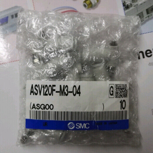 10 Piece SMC ASV120F-M3-04 Speed Exhaust Control Valve - SMC
