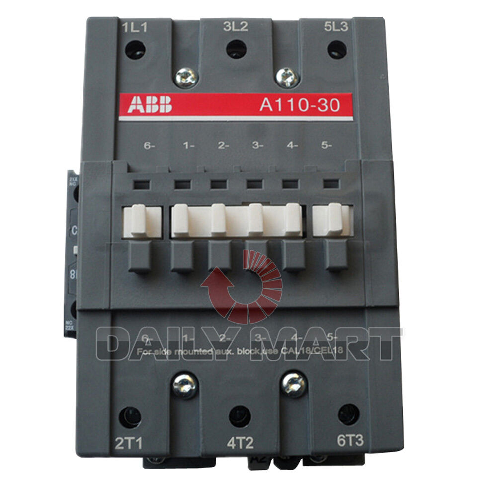 new ABB CONTACTOR A110-30-11 24V 48V 110V 220V 380V PLC IN BOX - ABB