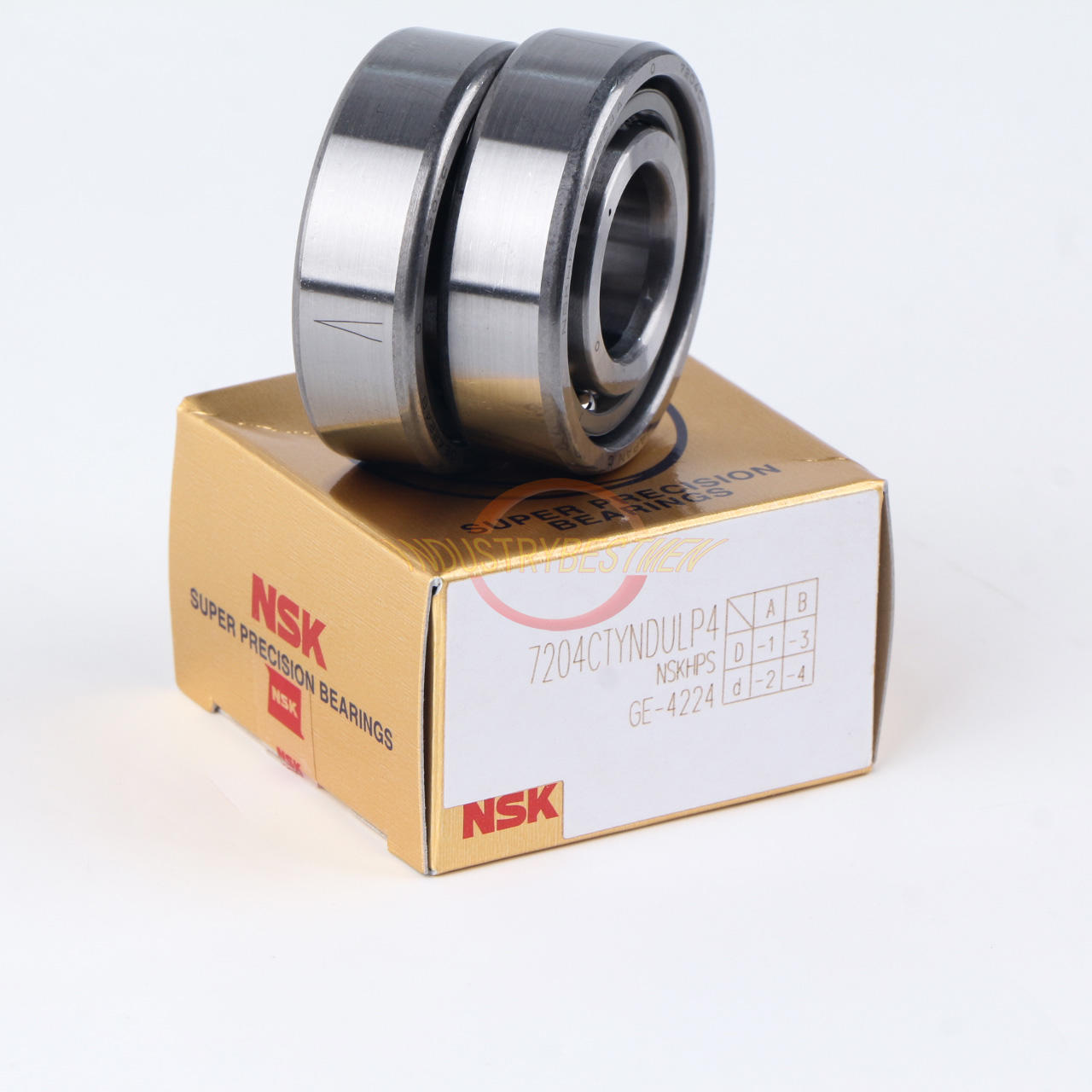 NSK 7204CTYNDULP4 Angular Contact Ball Bearing Matched Pair Set of 2 - NSK