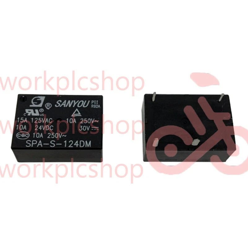 10PCS SANYOU SPA-S-124DM 24VDC Power Relay 4Pins #US