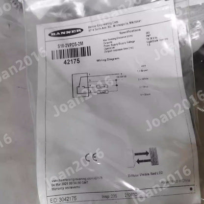 new 1pcs BANNER S18-2VPDS-2M Photoelectric sensor - BANNER