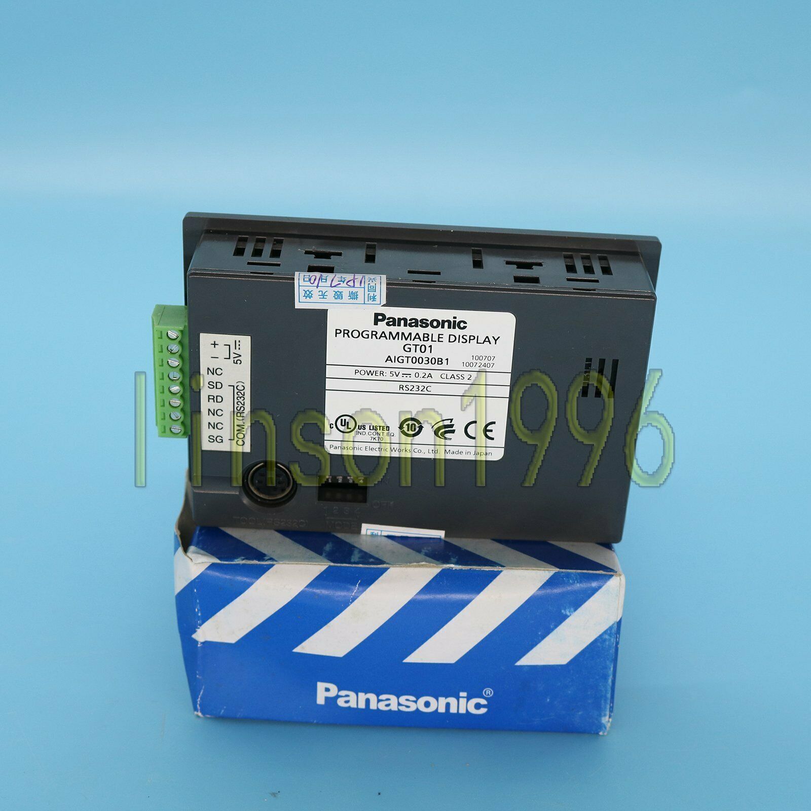 1PC Panasonic GT01 AIGT0030B1 RS232C 5V Programmable Display - PANASONIC