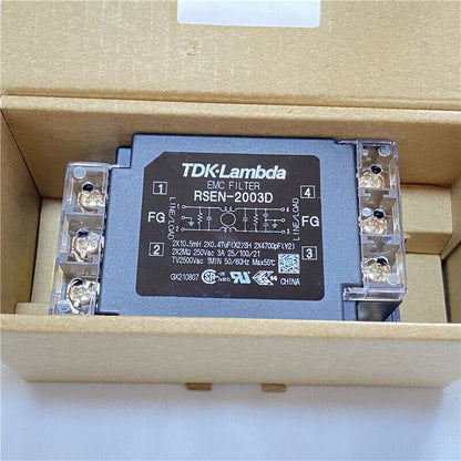 new 1pcs TDK-Lambda EMC Power Filter RSEN-2003D 3A 250V Single Phase Rail - TDK-LAMBDA