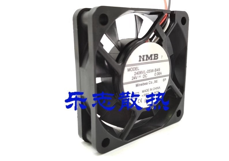 NMB 2406VL-05W-B49 6015 DC24V 0.08A 6CM 3-Wire Inverter Cooling Fan