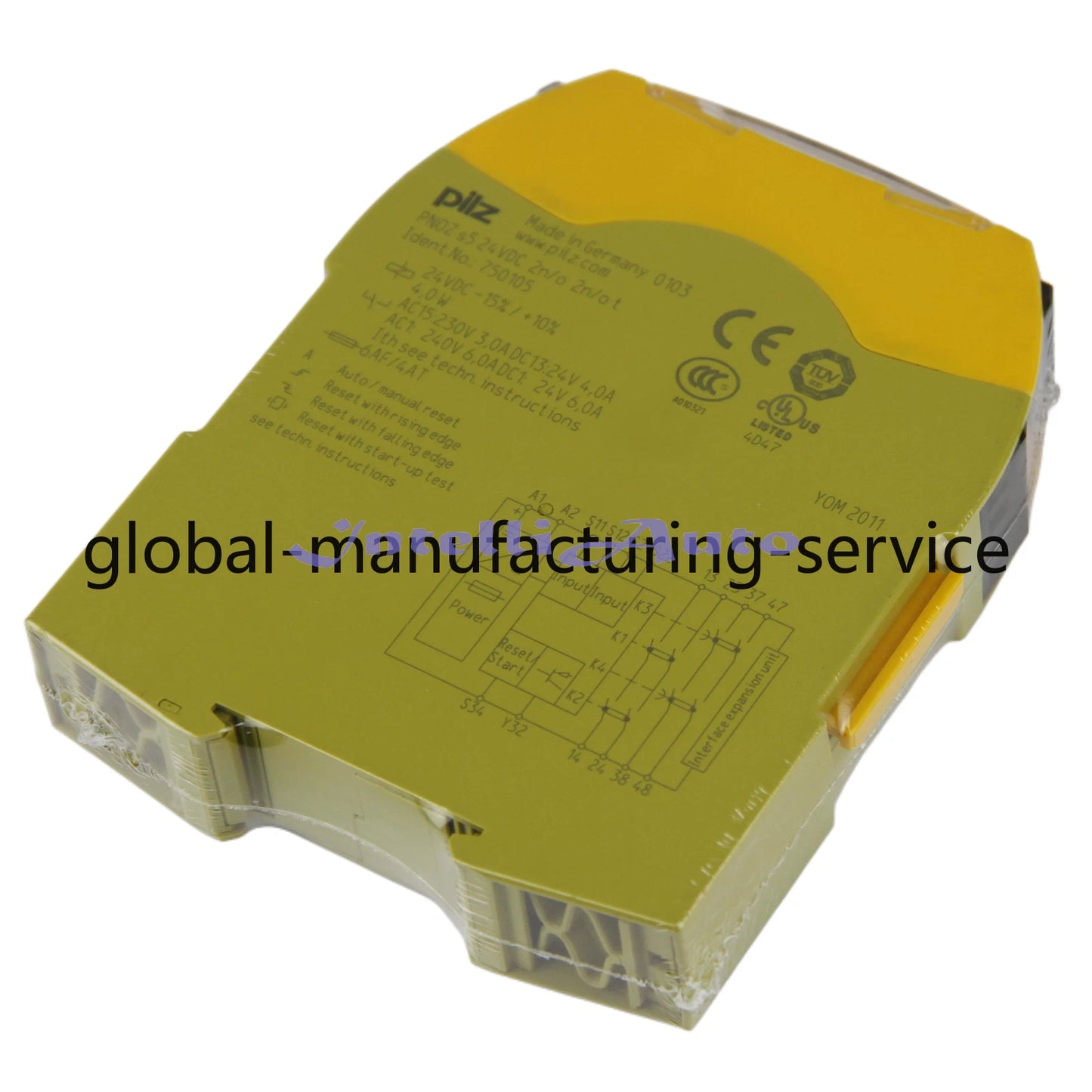 PILZ 750105 PNOZ s5 24VDC 2n/o 2n/o t Time Delay Safety Relay Module
