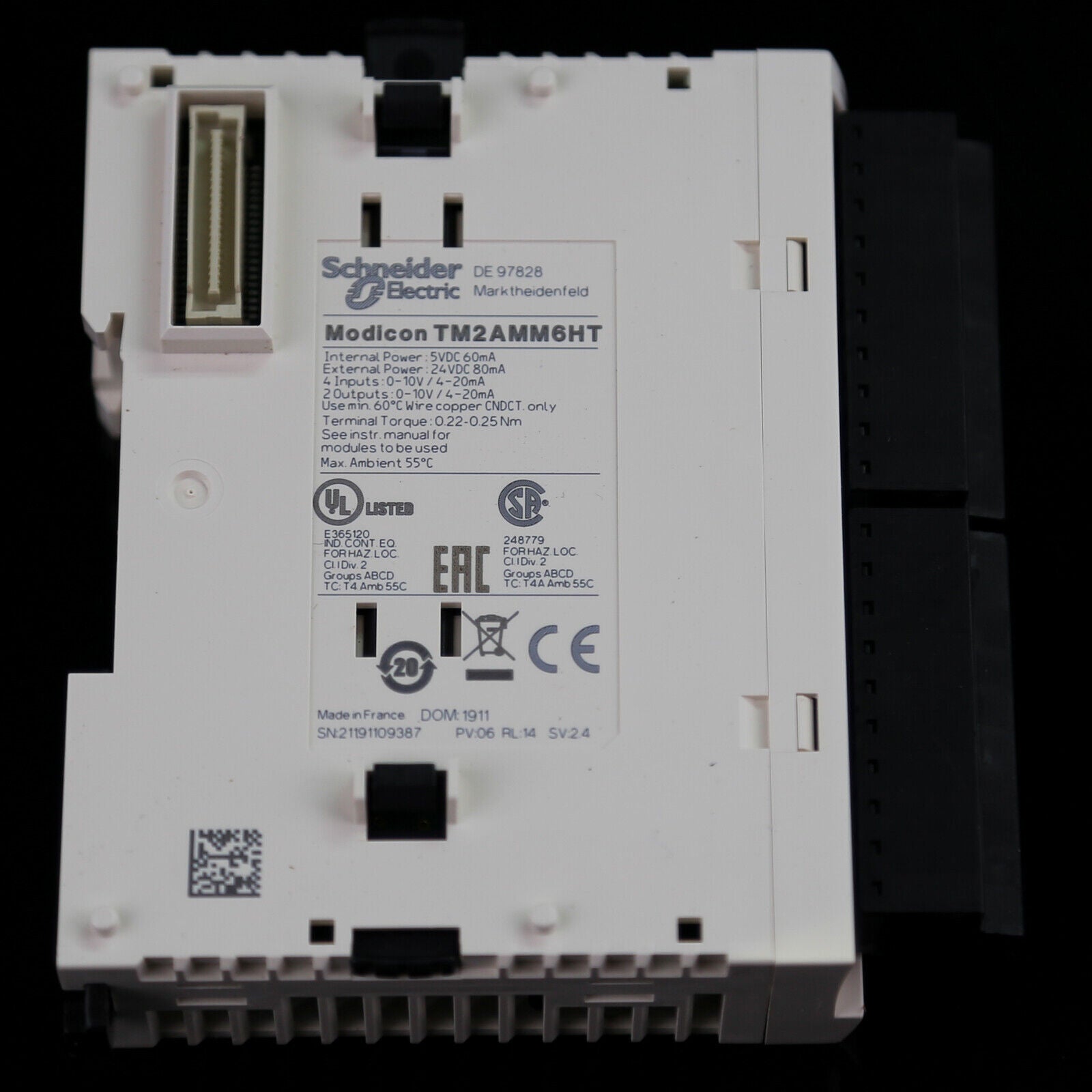 new Schneider PLC TWIDO Analog Mixed TM2AMM6HT ANALOGUE MODULE 20mA 24VDC - SCHNEIDER PLC