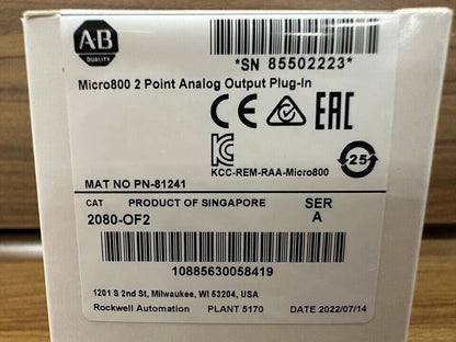 2080-OF2 Allen Bradley SER A Micro800 Analog Output Module - ALLEN BRADLEY