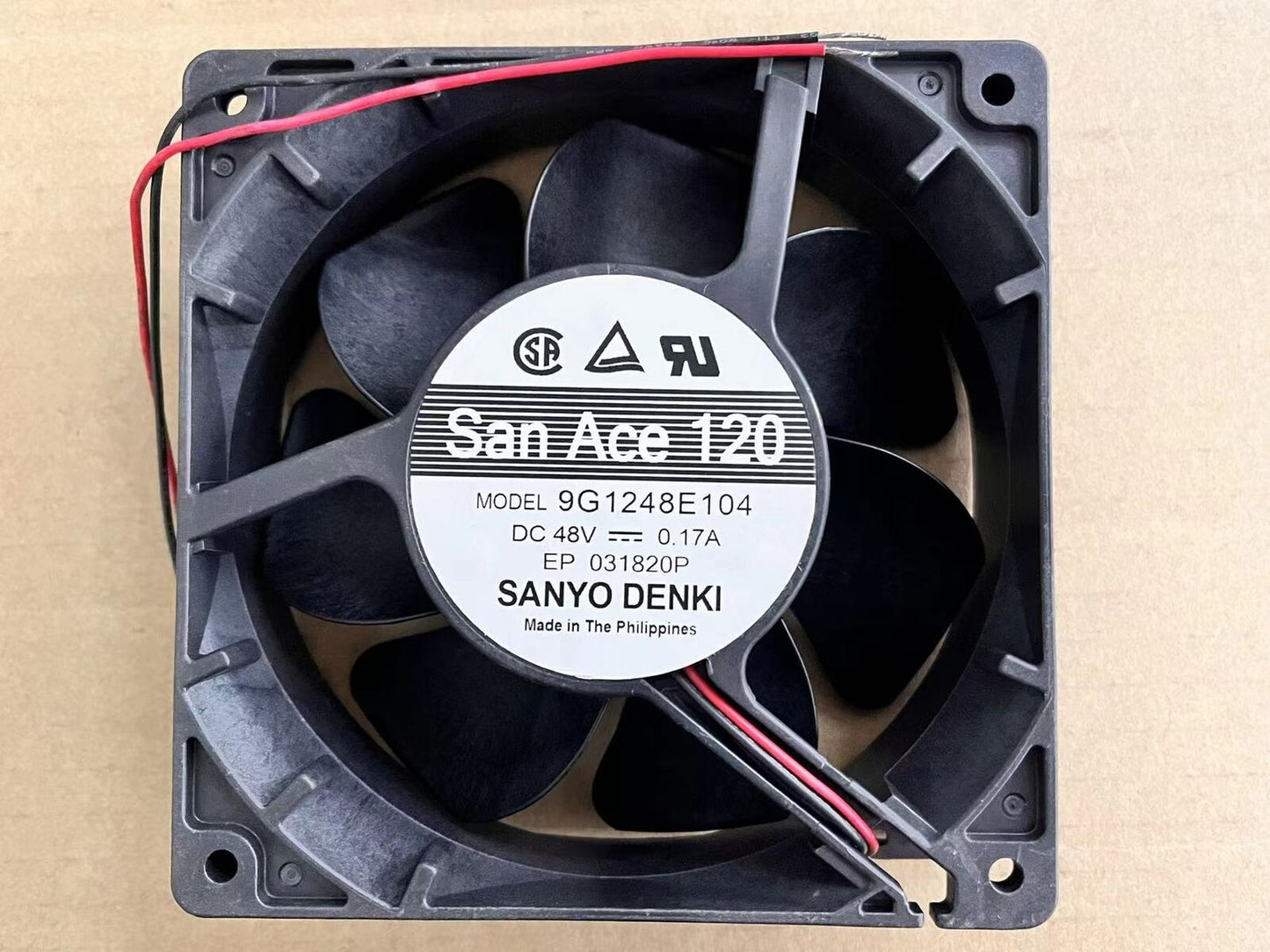 new 1PC Sanyo 12038 9g1248e104 DC48V 0.17a 12cm cooling fan