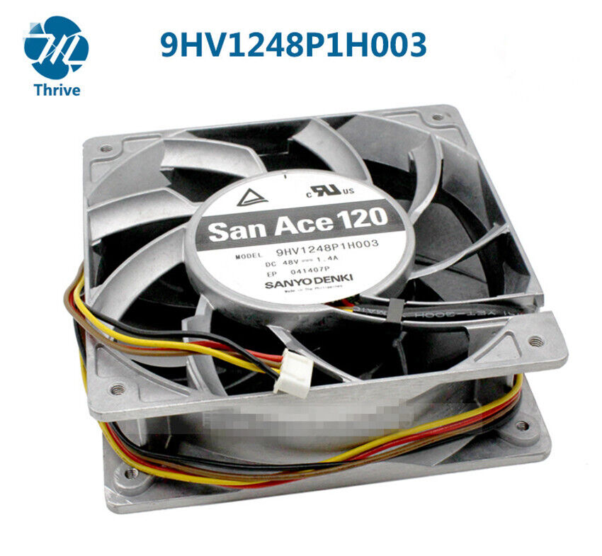 new SANYODENKI 9HV1248P1H003 12038 48V 1.4A High Air Volume Metal Cooling Fan - SANYODENKI