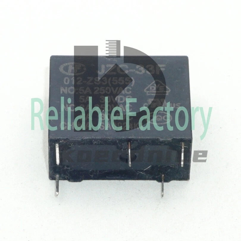 HF33F-012-ZS3 JZC-33F-012-ZS3 Intermediate Power Relay 3A 12VDC 5 Pins x 10PCS