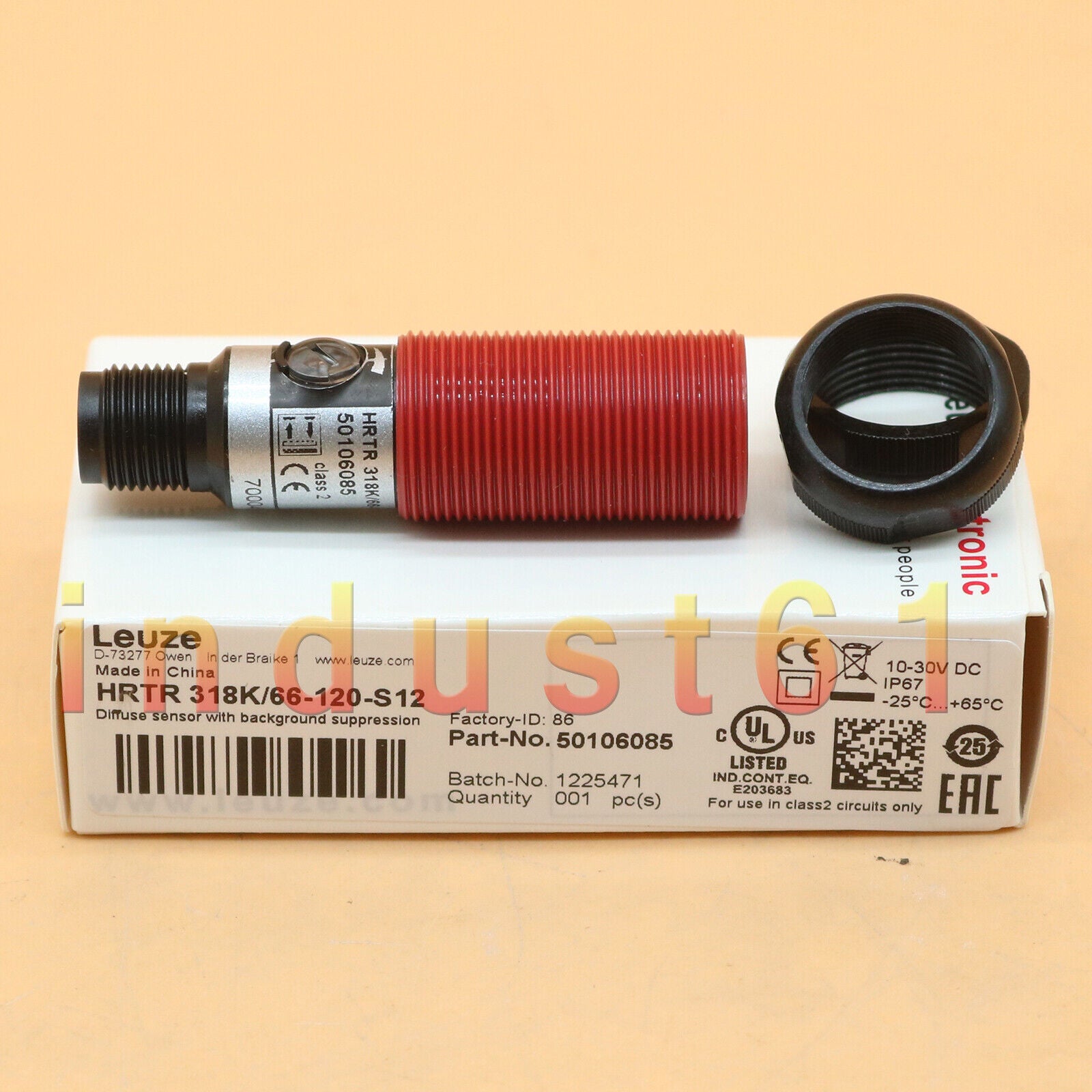 New 1PC For Leuze HRTR 318K/66-120-S12 Sensor In Box - High-Precision Compact Sensor for Your Device - LEUZE
