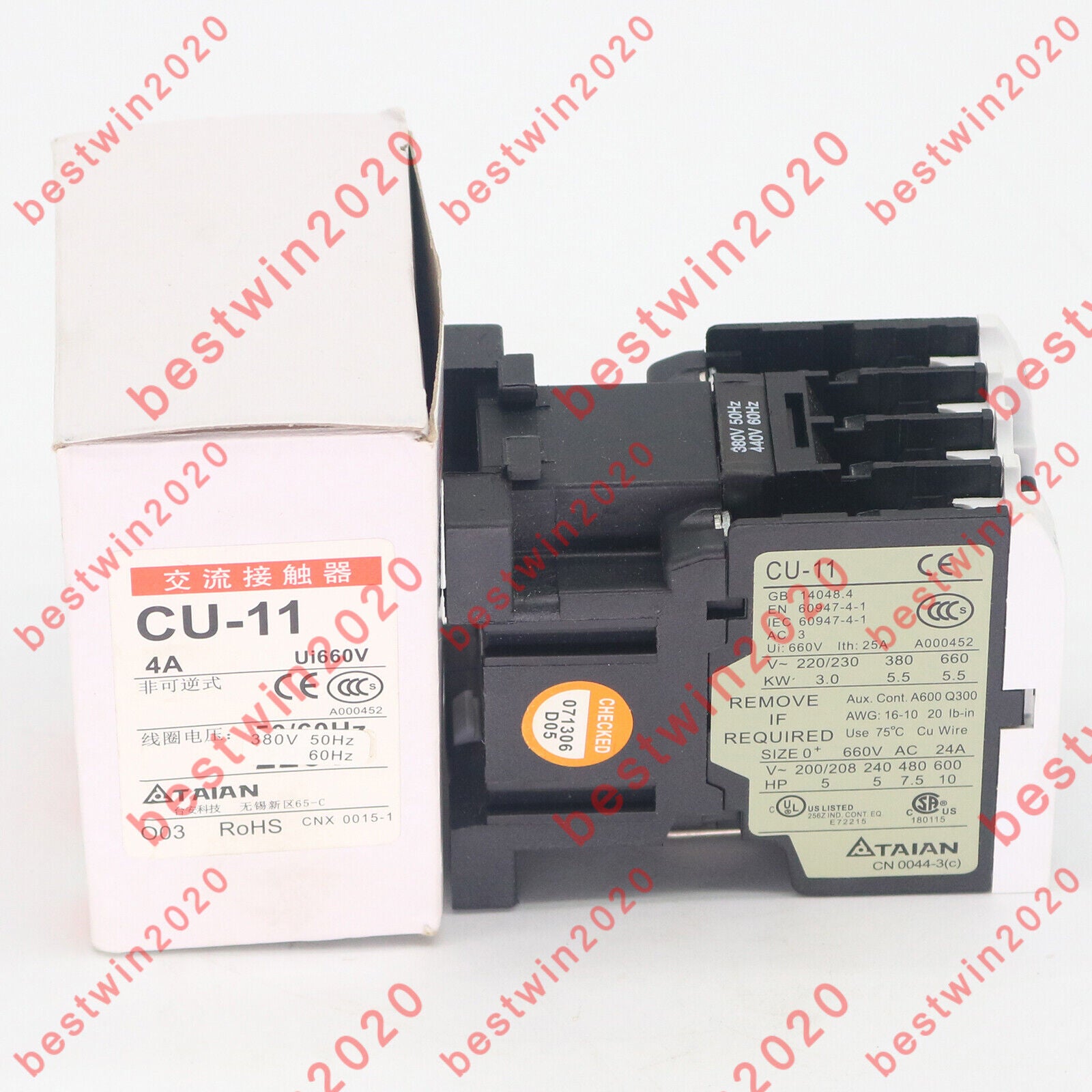 new TECO CU-11 380V  AC Contactor