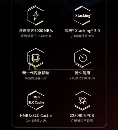 Tiplus 7100 1TB SSD 7000MB/S PCle4.0 M.2 - ZHITAI