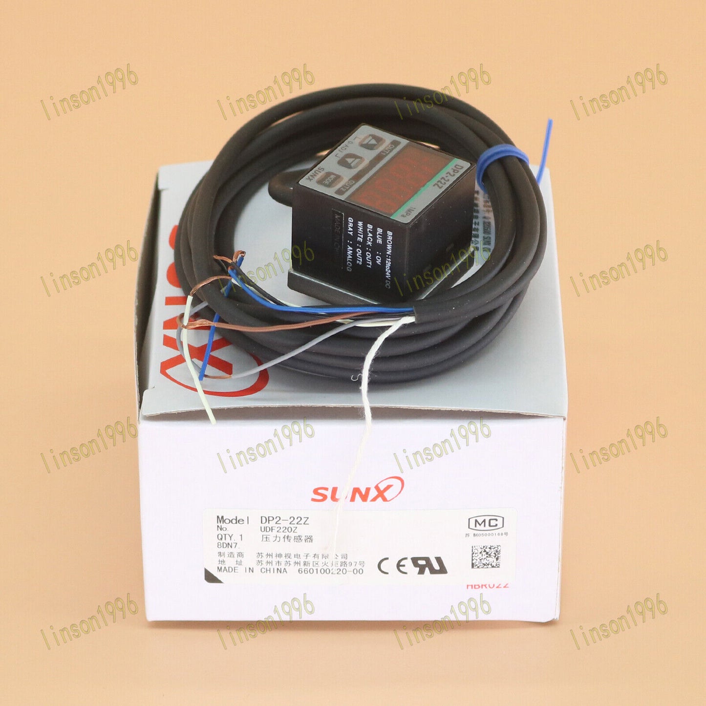 1PC Panasonic SUNX Pressure Sensor DP2-22Z - PANASONIC