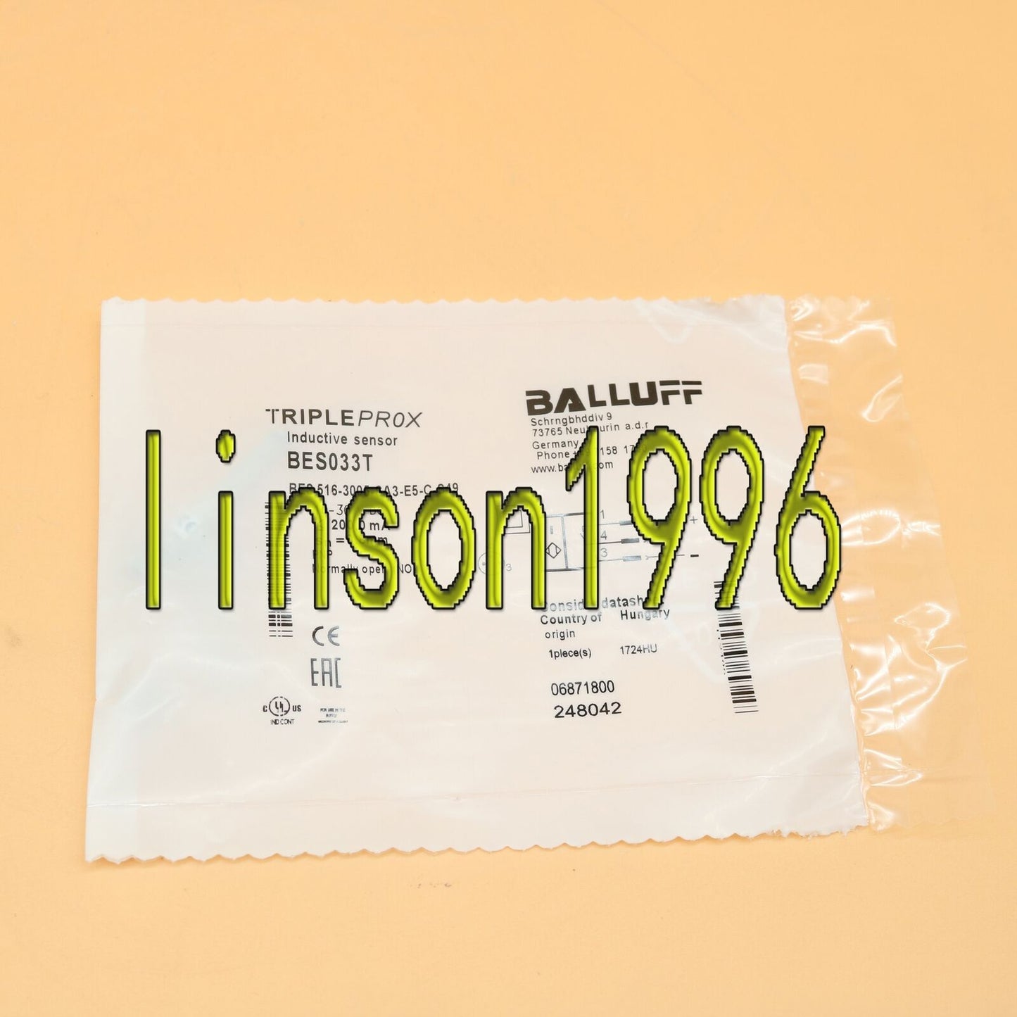 ONE BALLUFF BES 516-3005 Proximity Sensor - BALLUFF