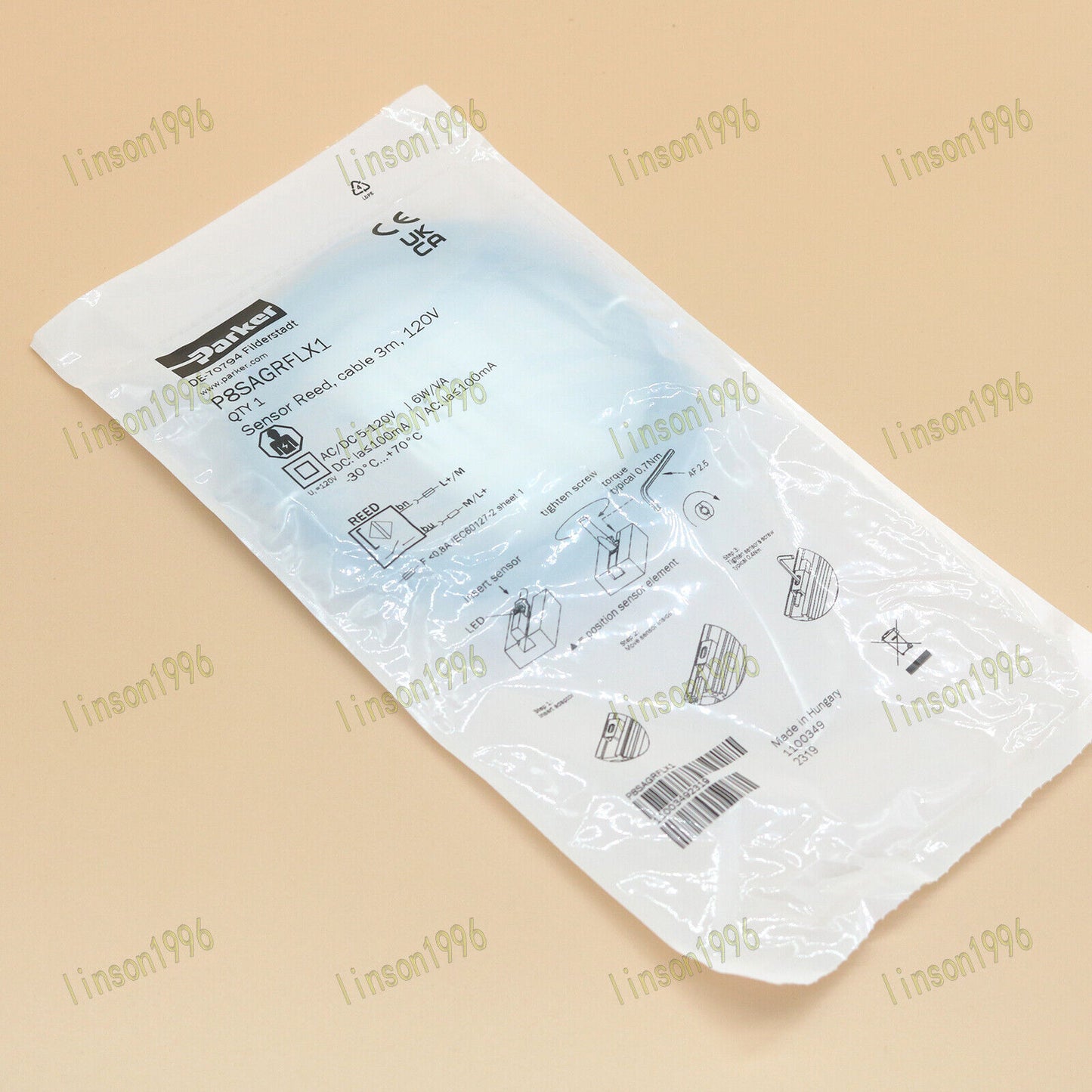 Parker P8SAGRFLX1 sensor - PARKER