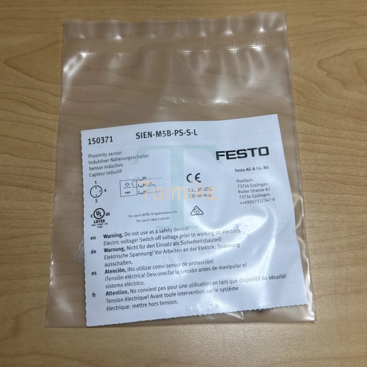 ! Festo SIEN-M5B-PS-S-L Proximity Sensor 150371