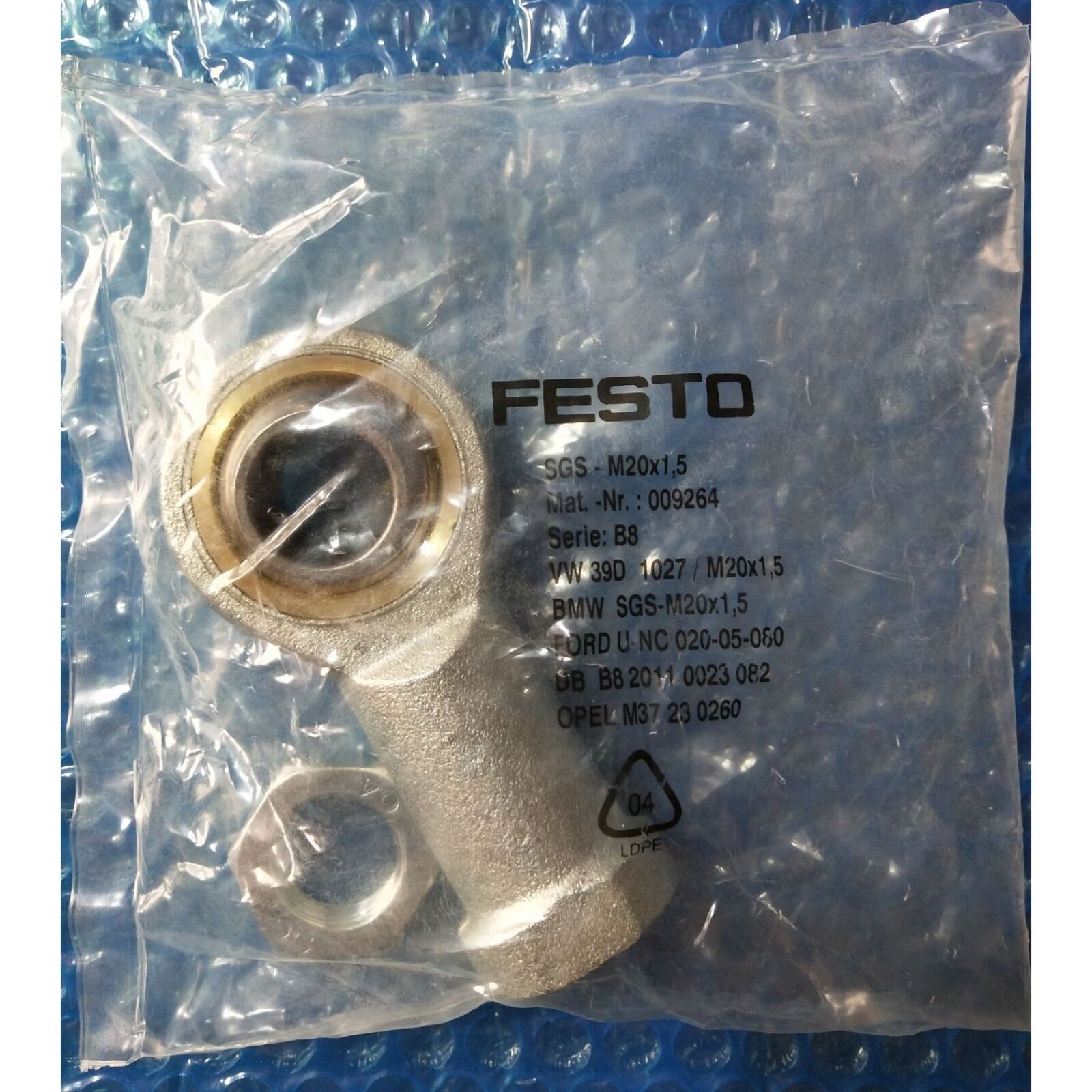 FESTO Rod Eye Model SGS-M20X1,5 009264 - FESTO