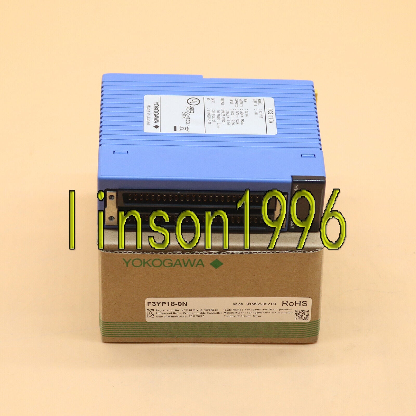 new  In Box Yokogawa F3YP18 F3YP18-0N PLC Module 1 Year Yokogawa