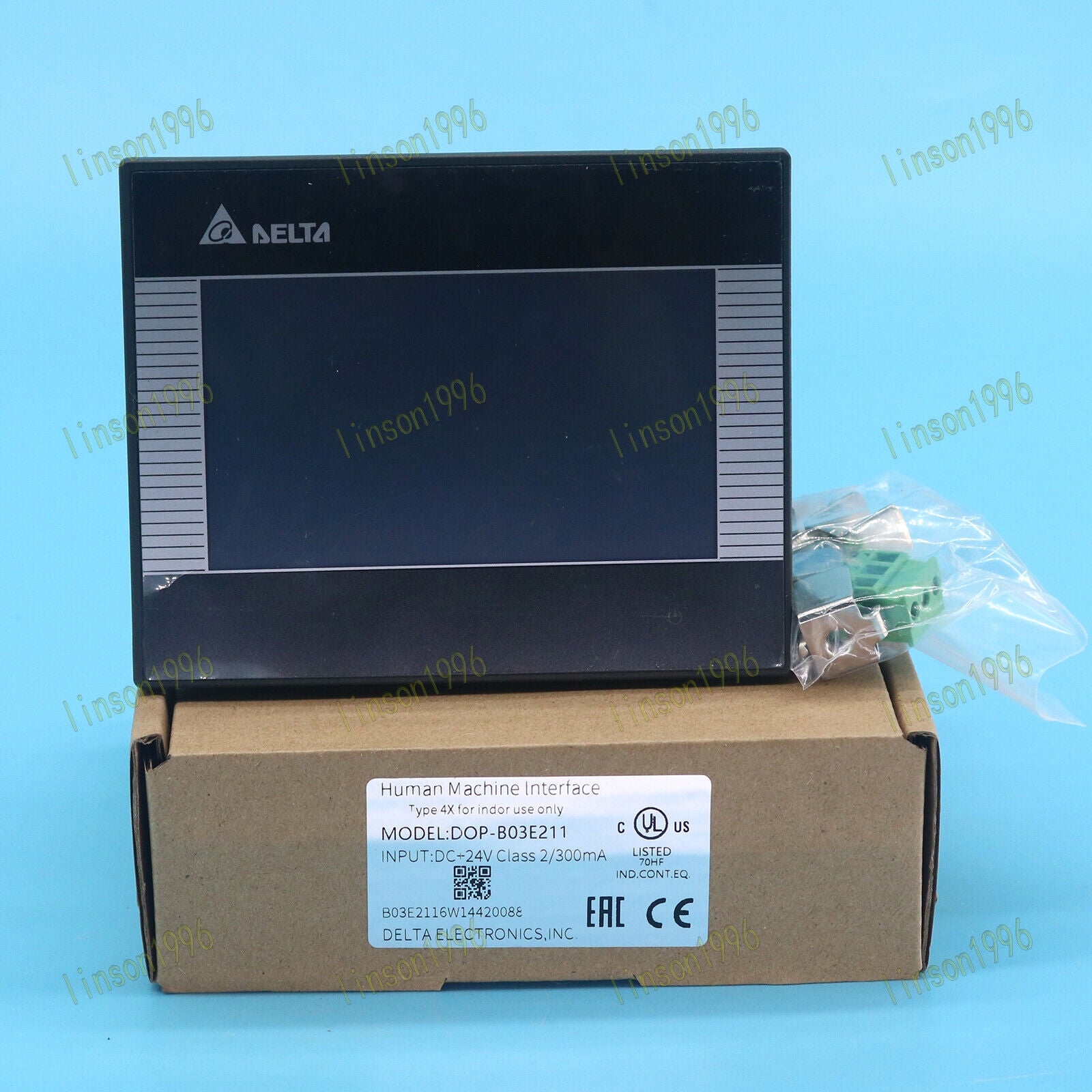 1PC DOP-B03E211 Delta HMI Touch Screen 4.3 inch - industrial grade with high resolution and long battery life - DELTA