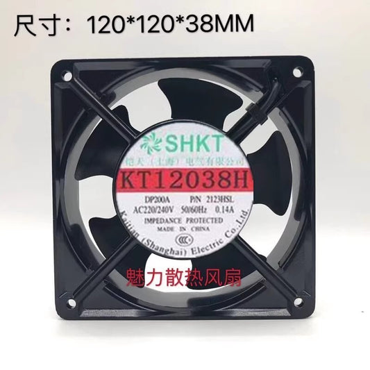 SHKT KT12038H AC220V-240V 0.14A Metal Axial Cooling Fan