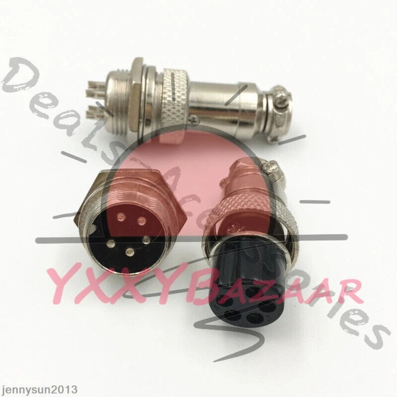 GX16/GX20/GX12 Ation Plug Male&Female Wire Panel Metal Connector 2/3/4/5/6Pin