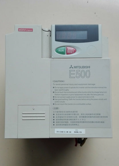Used Mitsubishi Inverter FR-E540-0.4K-CH 380V 0.4KW Tested Good - MITSUBISHI