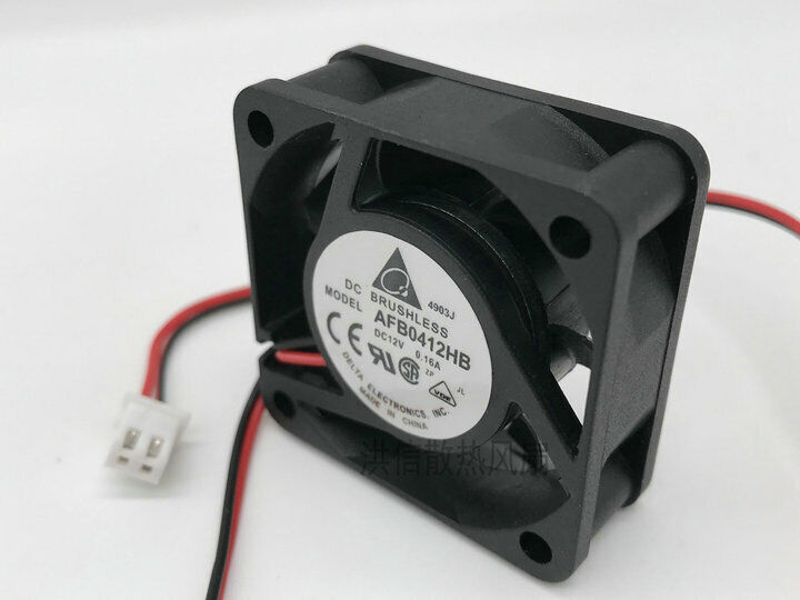 New DELTA Fan AFB0412HB DC 12V 0.16A 4015 40x40x15mm 2-Pin Cooling Fan - DELTA
