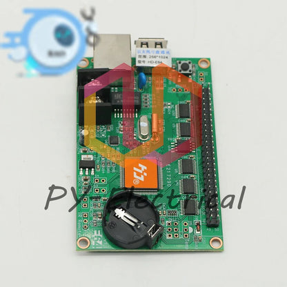 1PCS HD-E64 network port + U disk control card LED strip screen card~